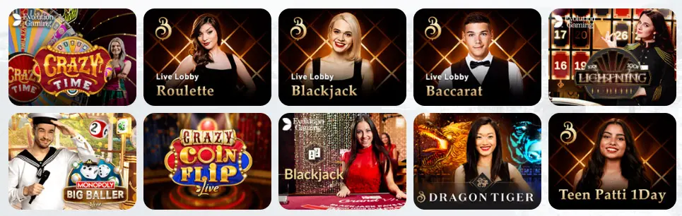Giochi da casinò dal vivo ONE CASINO