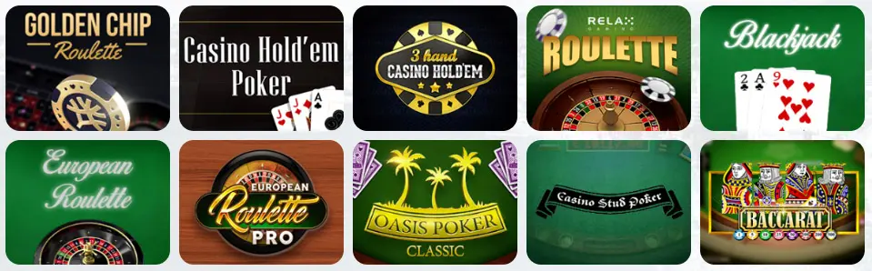 Giochi da tavolo al One Casino