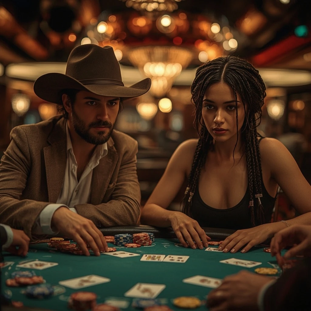 foto di due giocatori di poker ONE CASINO